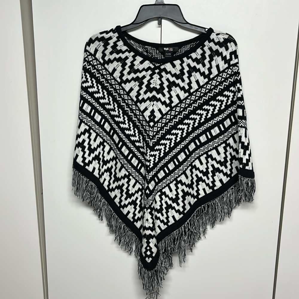Style & Co. Poncho Sweater